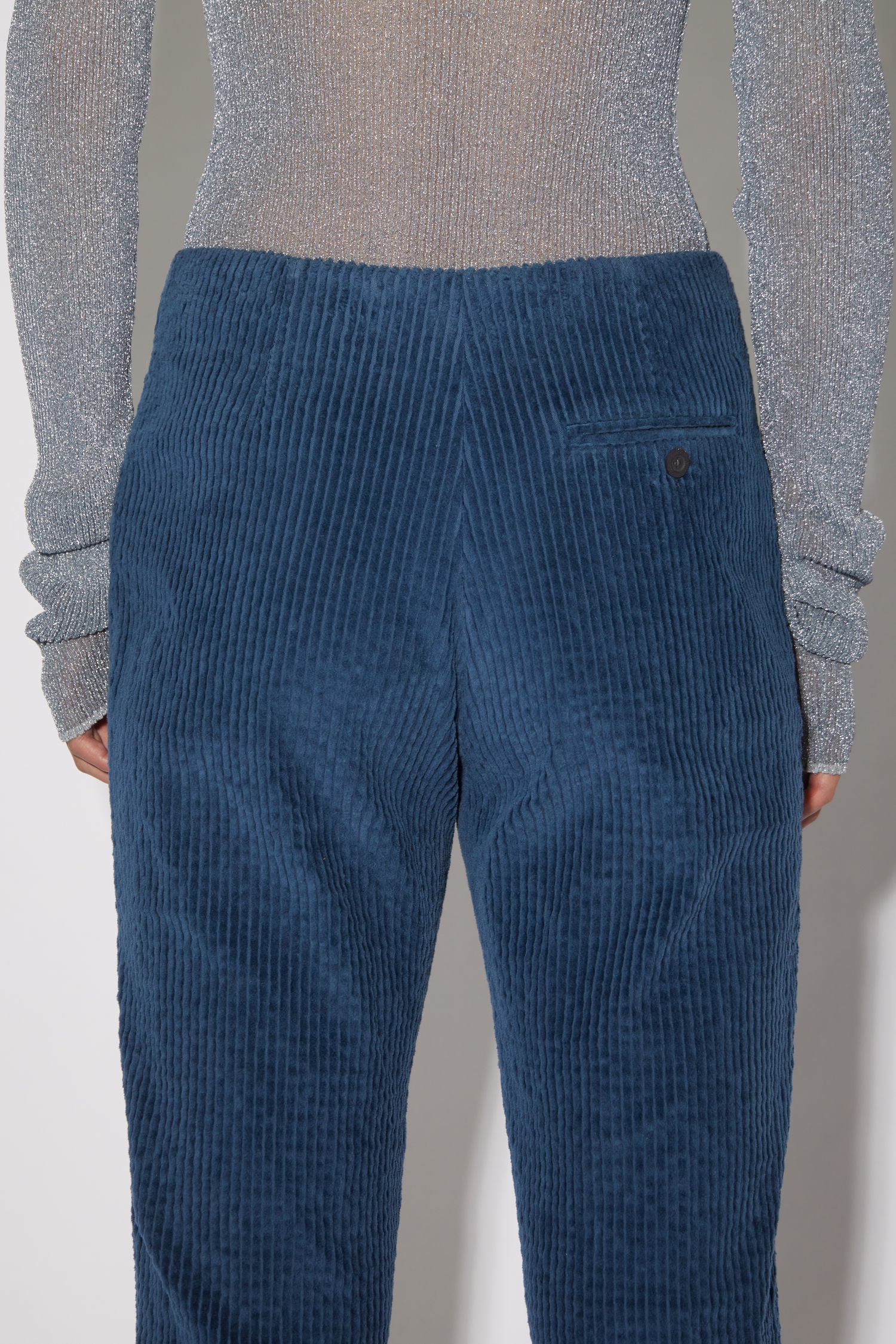 Corduroy trousers - Blackbird blue - 6