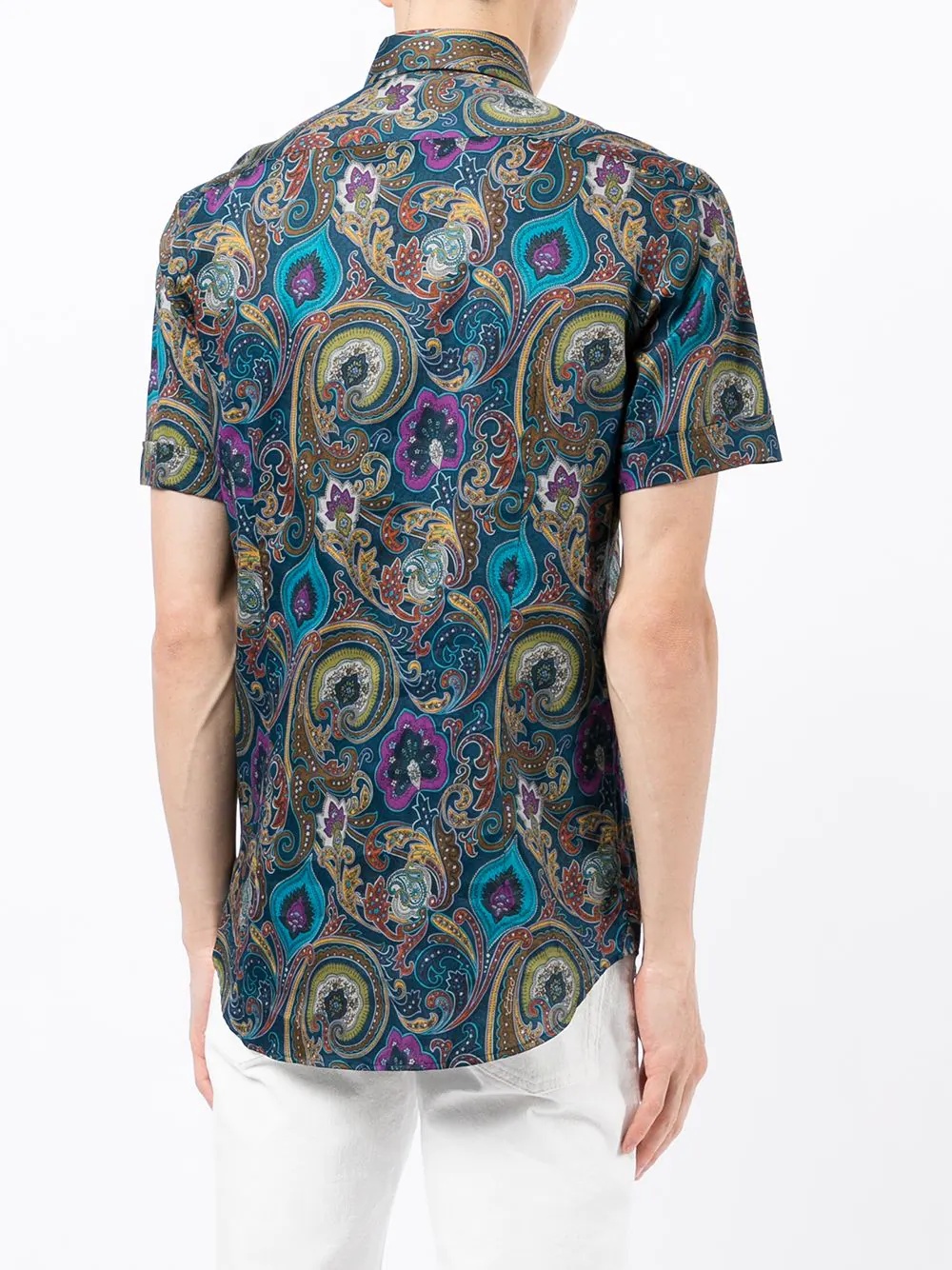 paisley-print cotton shirt - 4