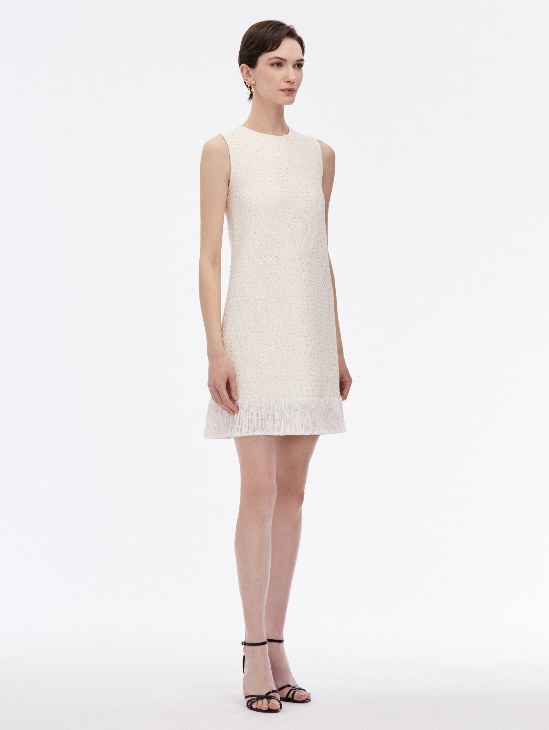 SEQUIN TWEED MINI DRESS - 3