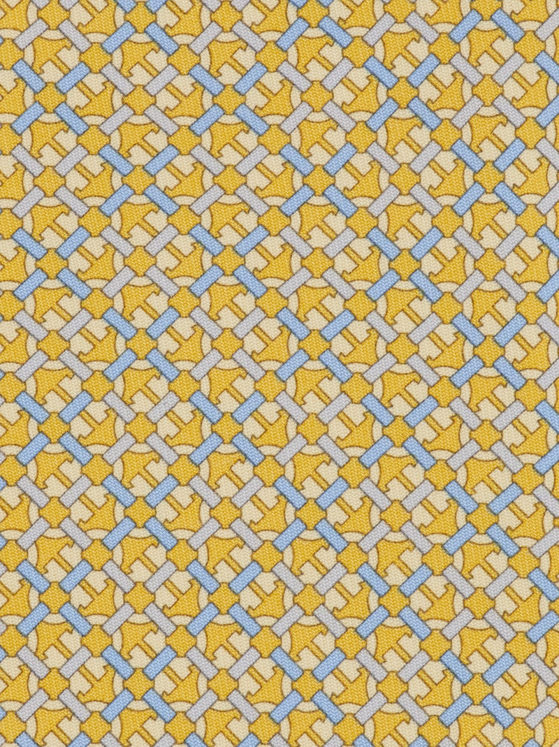 FERRAGAMO Gancini print silk tie outlook