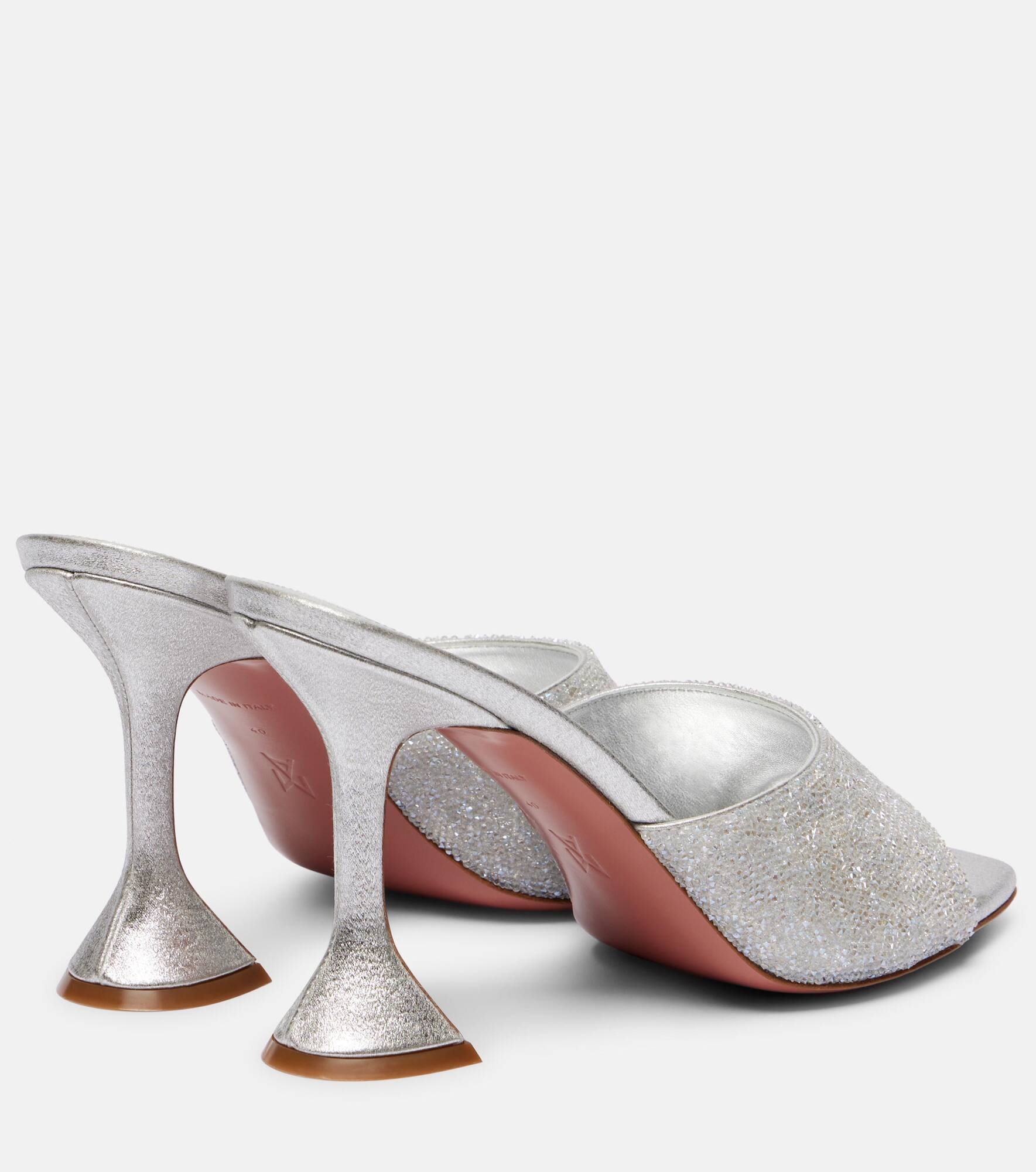 Lupita 95 embellished leather mules - 2