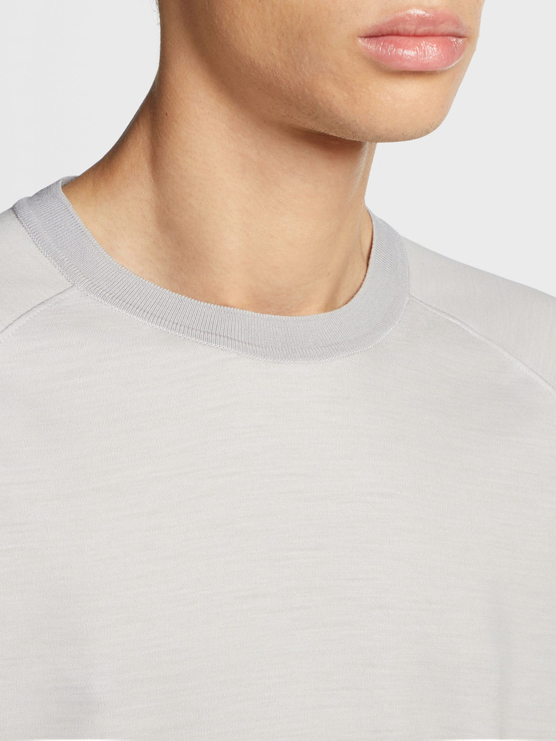 LIGHT GREY HIGH PERFORMANCE™ WOOL T-SHIRT 4
