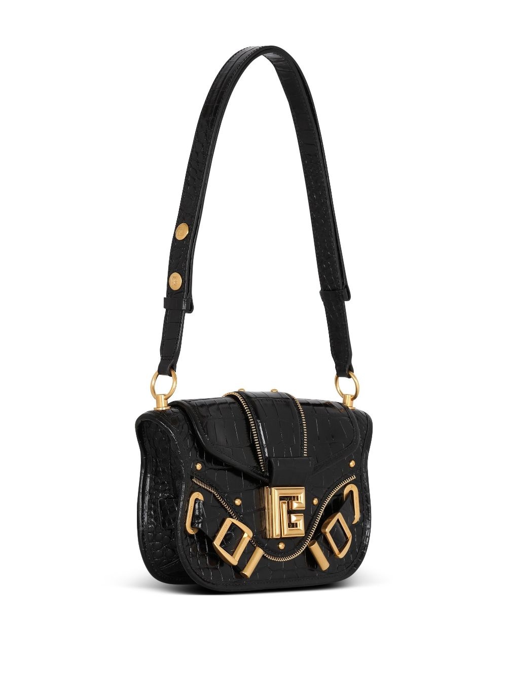 logo-plaque shoulder bag - 7