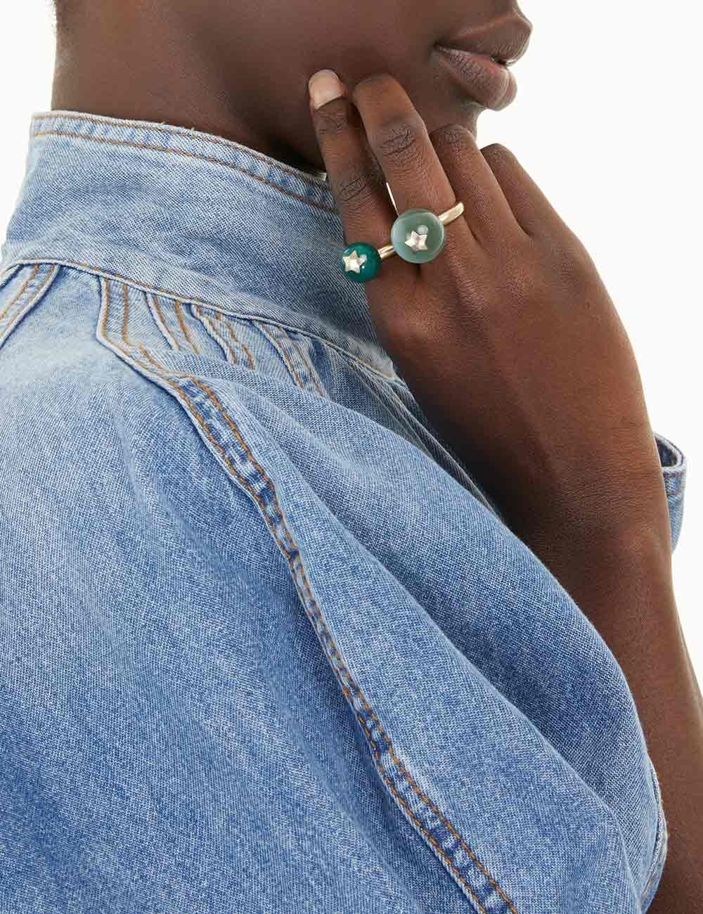 STATEMENT SEMI PRECIOUS RING - 4