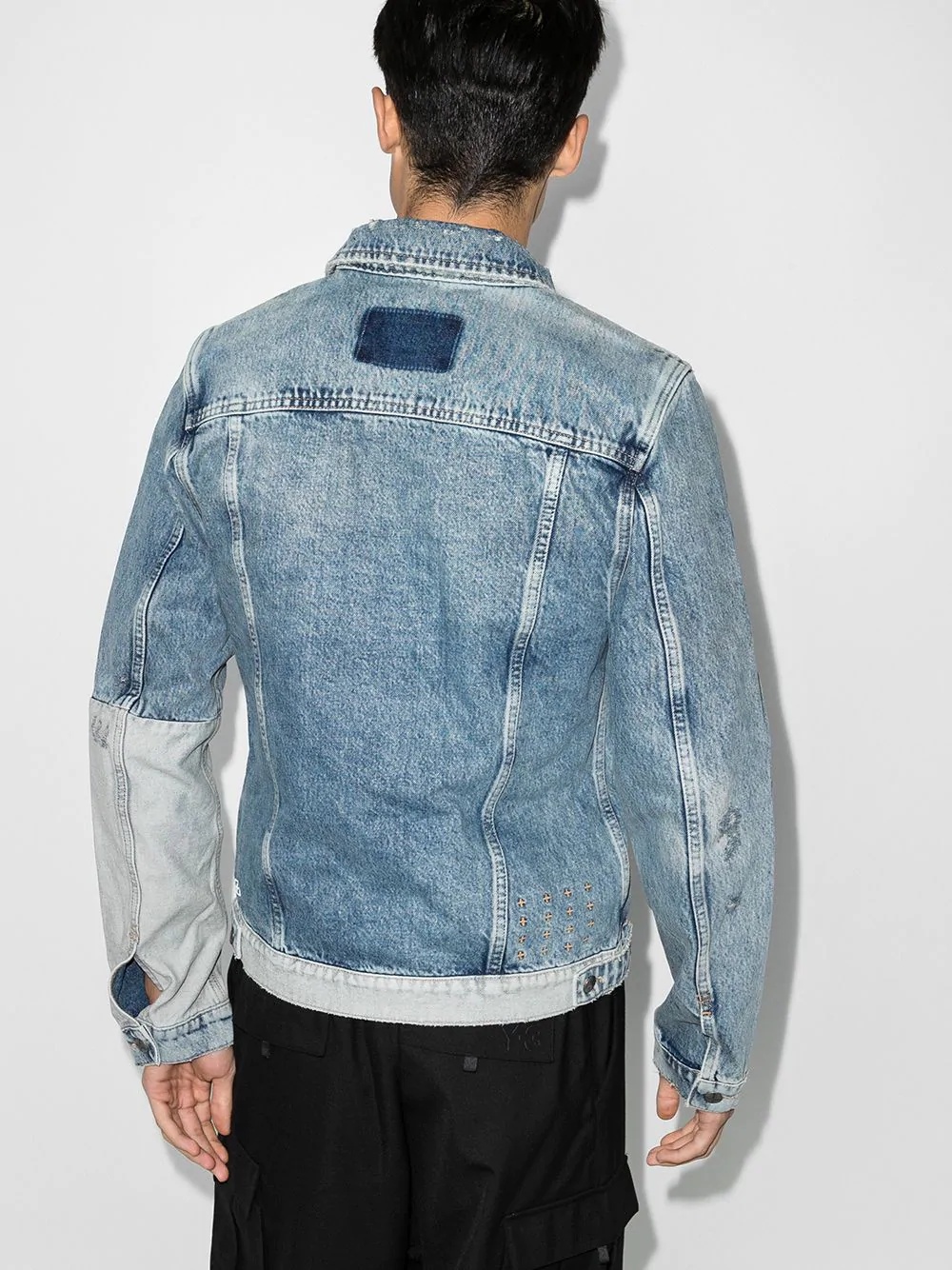 jinx contrast denim jacket - 3