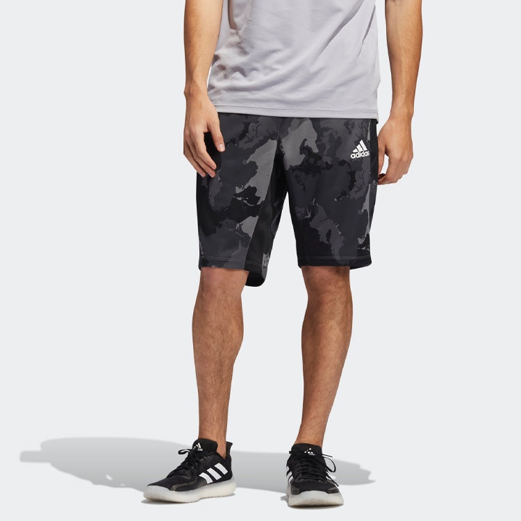 adidas Camo Short Camouflage Printing Sports Training Shorts Gray GH5161 - 4