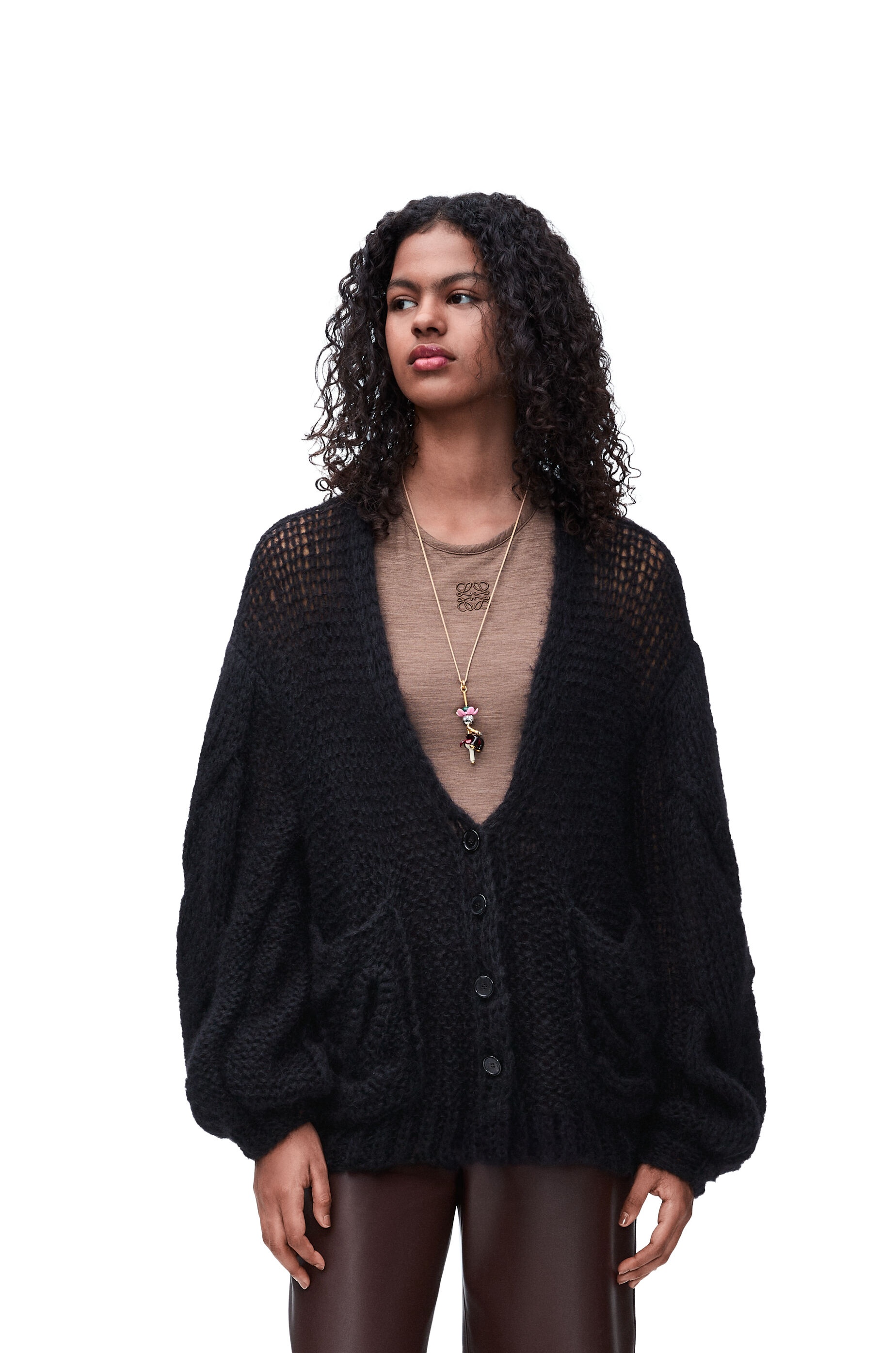 Anagram cardigan in mohair blend - 3