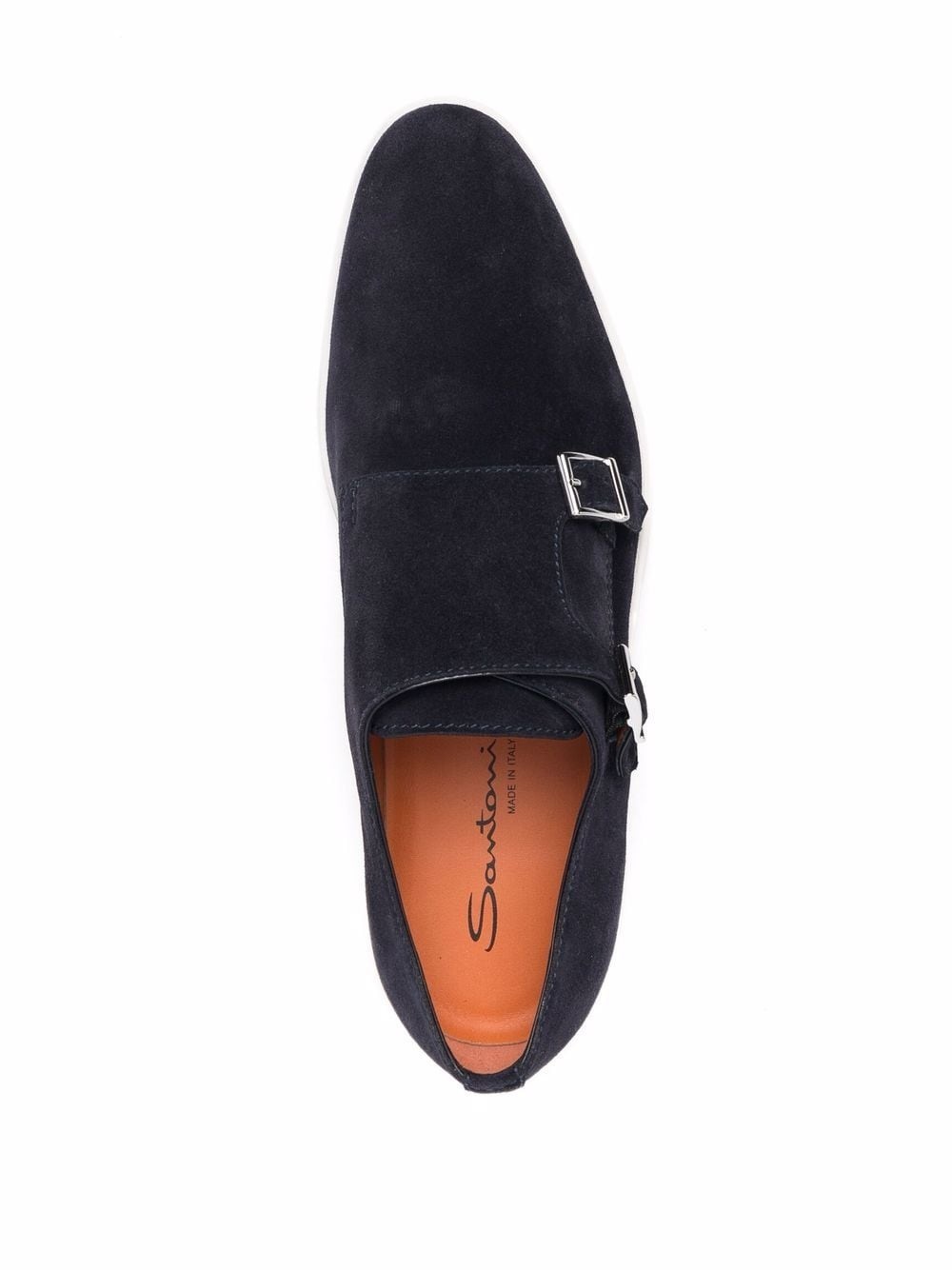 double-buckle suede monk shoes - 2