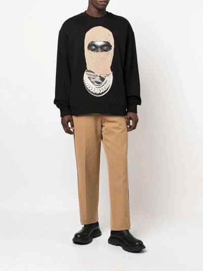 ih nom uh nit graphic-print long-sleeve sweatshirt outlook