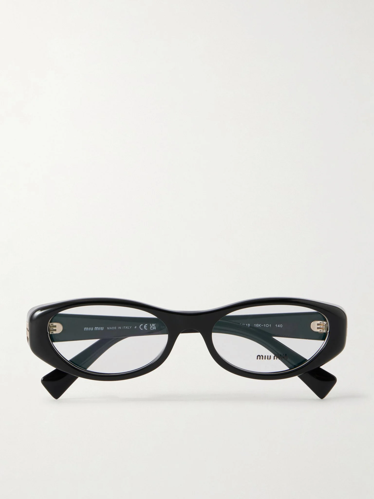 Cat-eye frame acetate optical glasses Black - 1