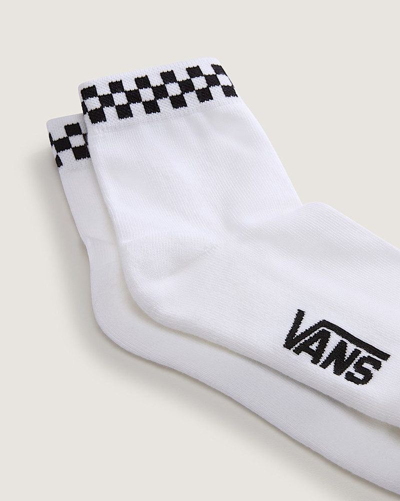 Peek-A-Check Half Crew Socks 3