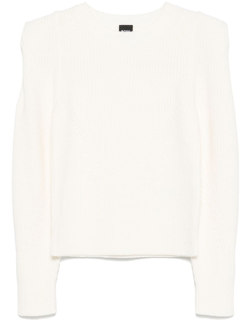 shoulder-detail knitted sweater 1