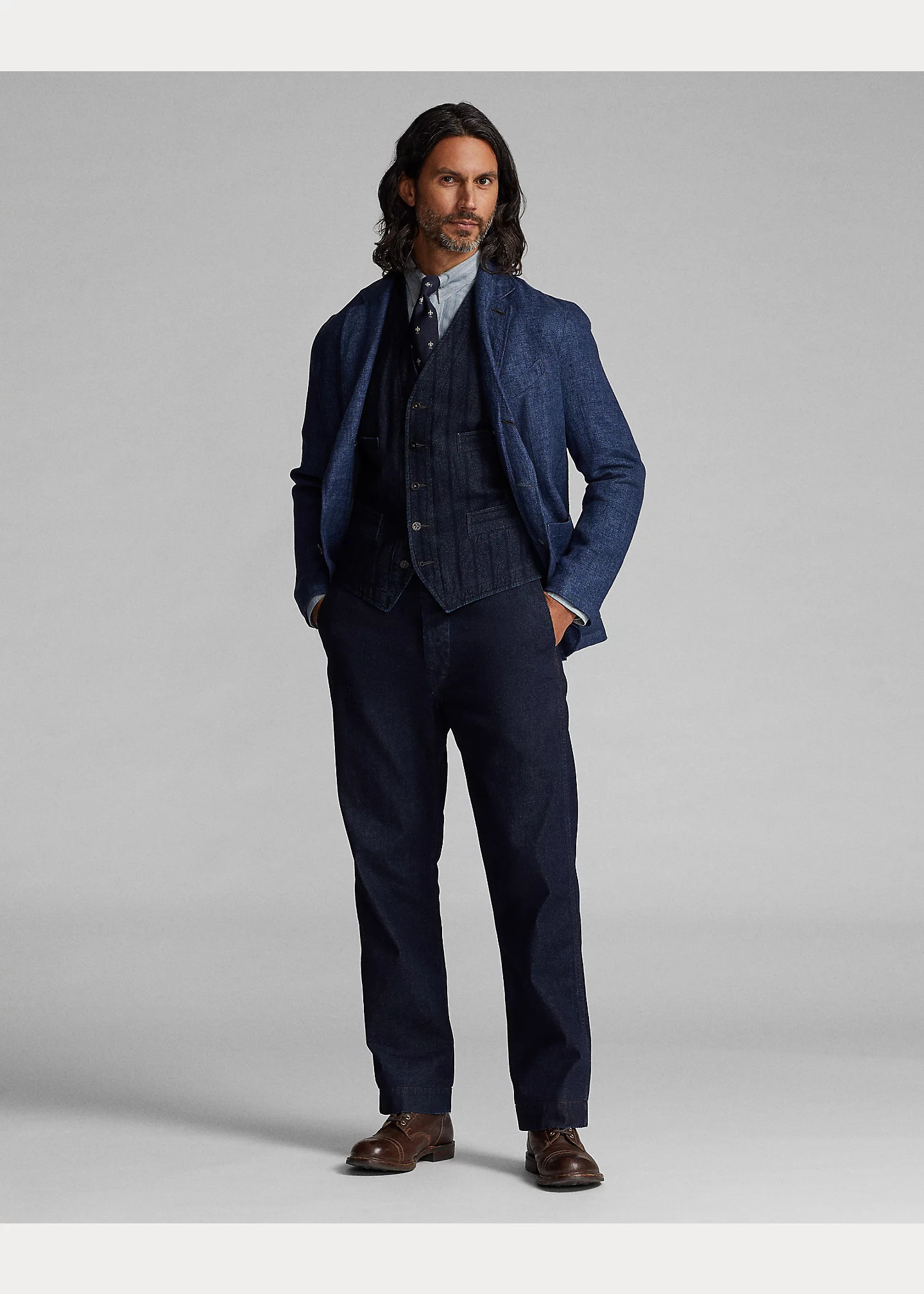 Indigo Rinsed Denim Field Pant - 2