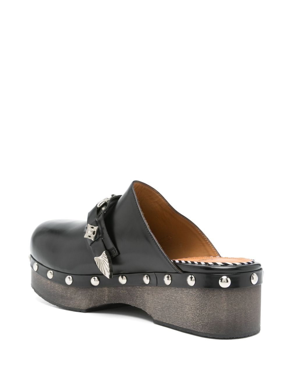 strap-detail clogs - 3