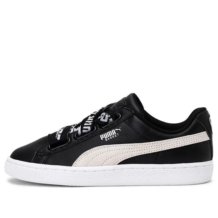 (WMNS) PUMA Basket Heart De Black 364082-01 - 1