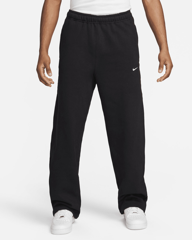 Nike Solo Swoosh Men's Open-Hem Fleece Pants - 1