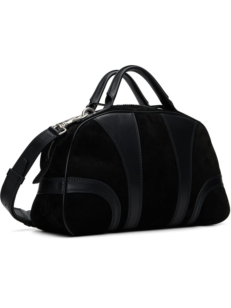 Dries Van Noten Black Suede Duffle Bag outlook