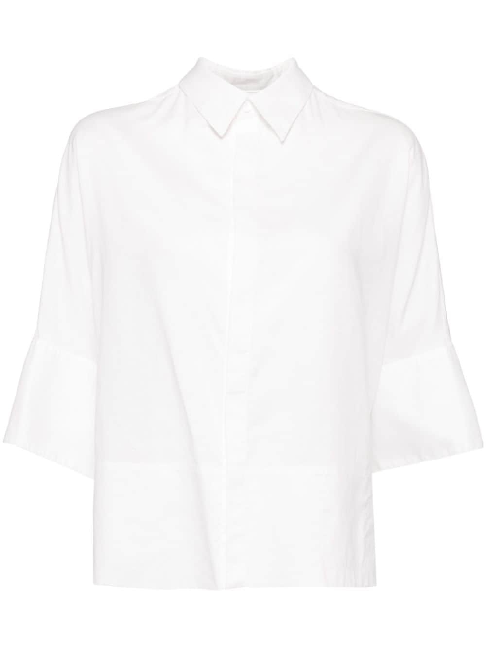 half-sleeve cotton shirt - 1