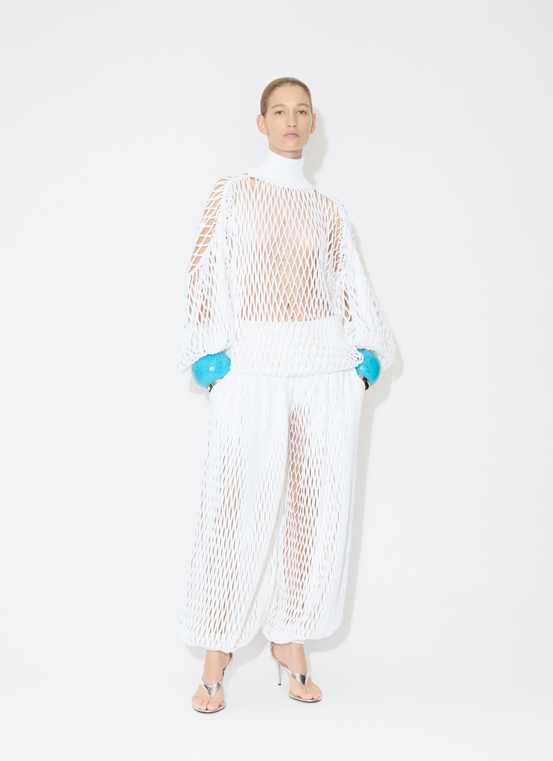 MACRAMÉ KNIT BALLOON PANTS 2