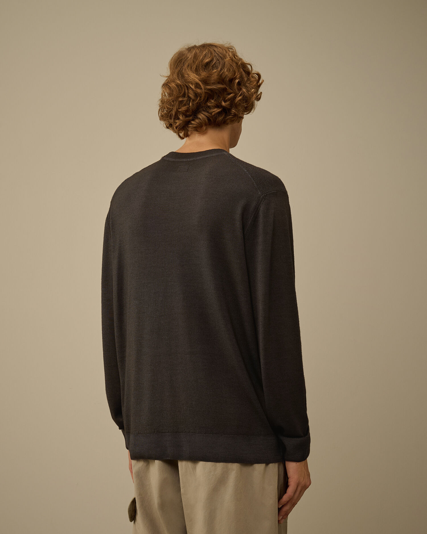 Merino Wool Crewneck Lens Sweater - 4