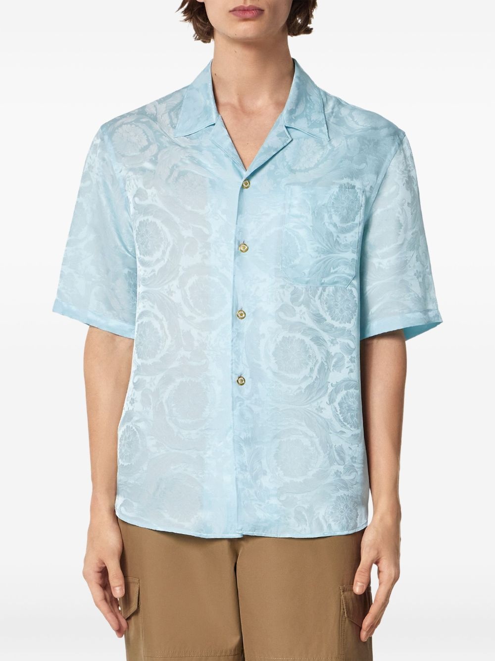 Barocco jacquard shirt - 3