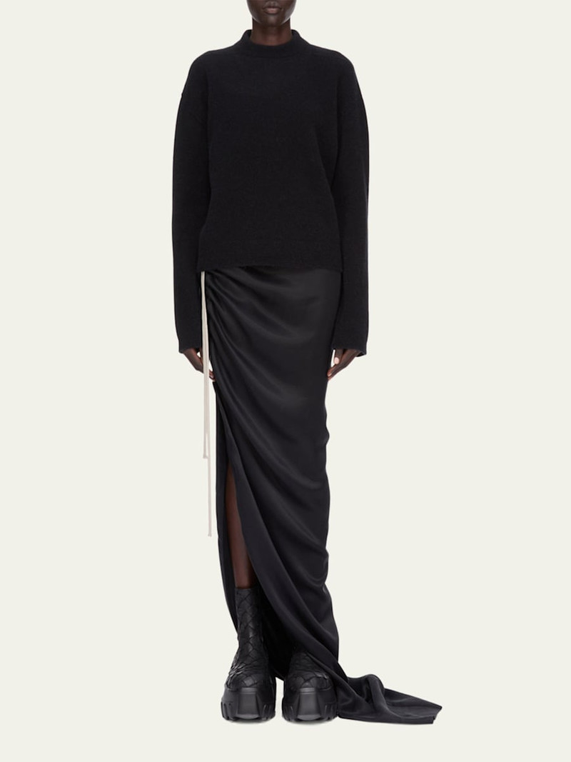 Rick Owens Draped Slit Maxi Skirt outlook