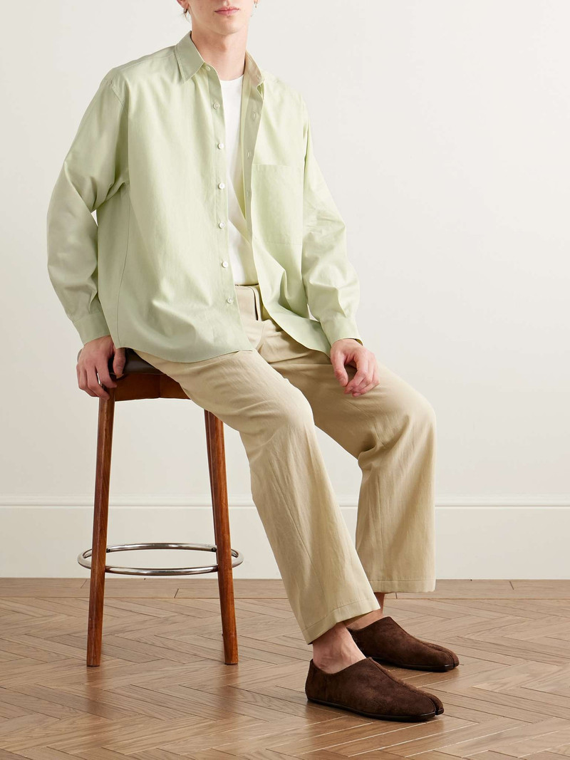 AURALEE Oversized Washed Cotton-Poplin Shirt outlook