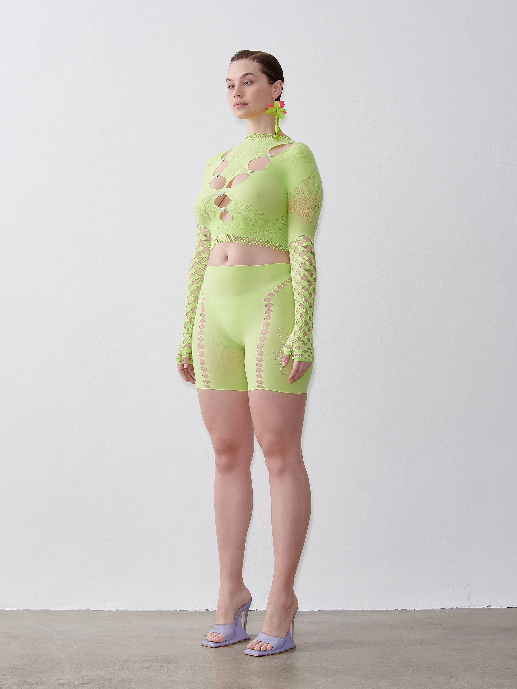 BRIANNA BIKER SHORTS IN PICKLE - 3