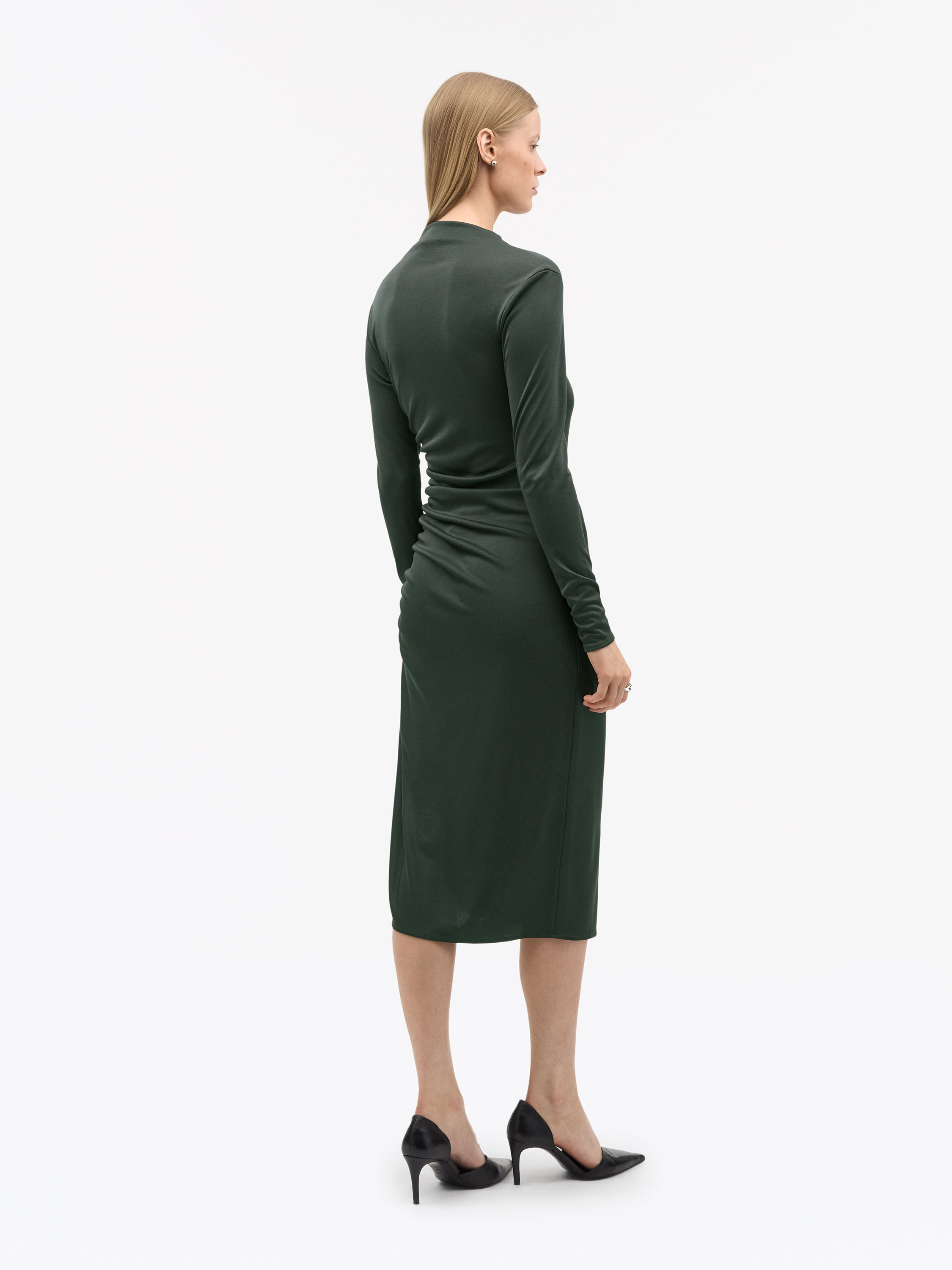 Aliz Sleeveless Draped Dress - 3