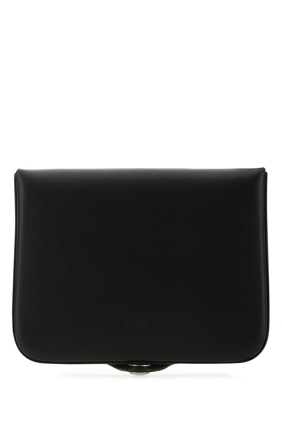 A.P.C. Men Black Leather Card Holder - 1