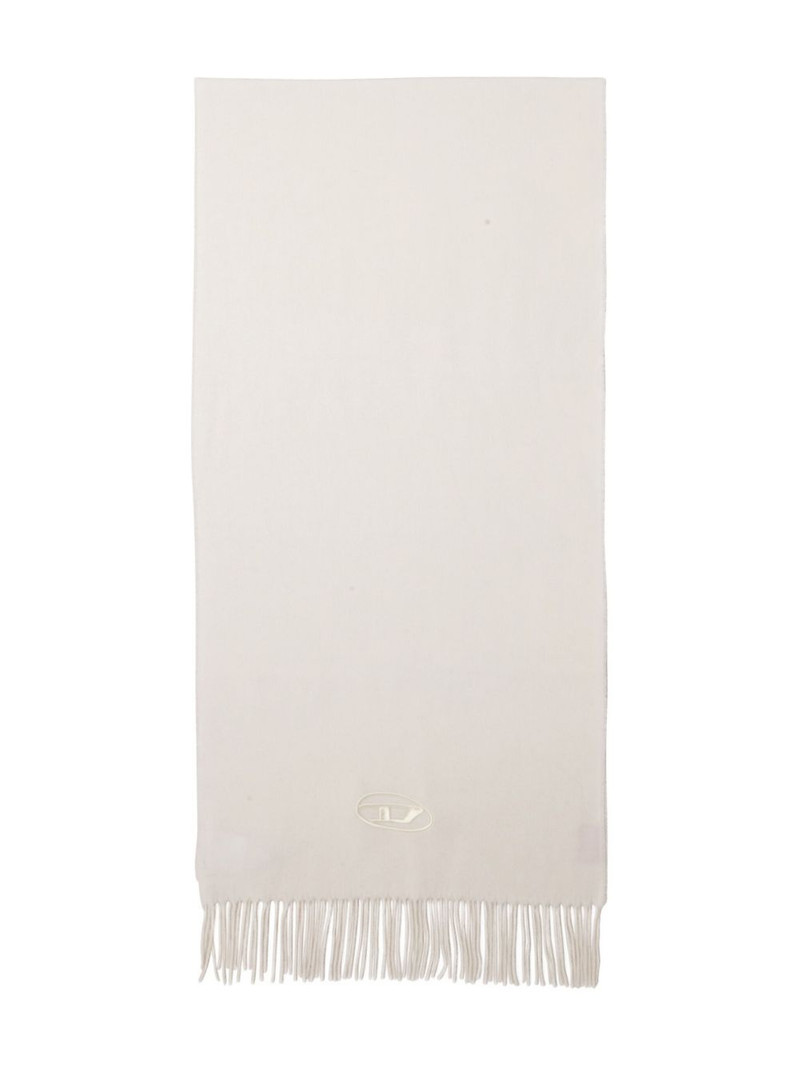 Diesel S-Imon-D-Long fringed scarf outlook