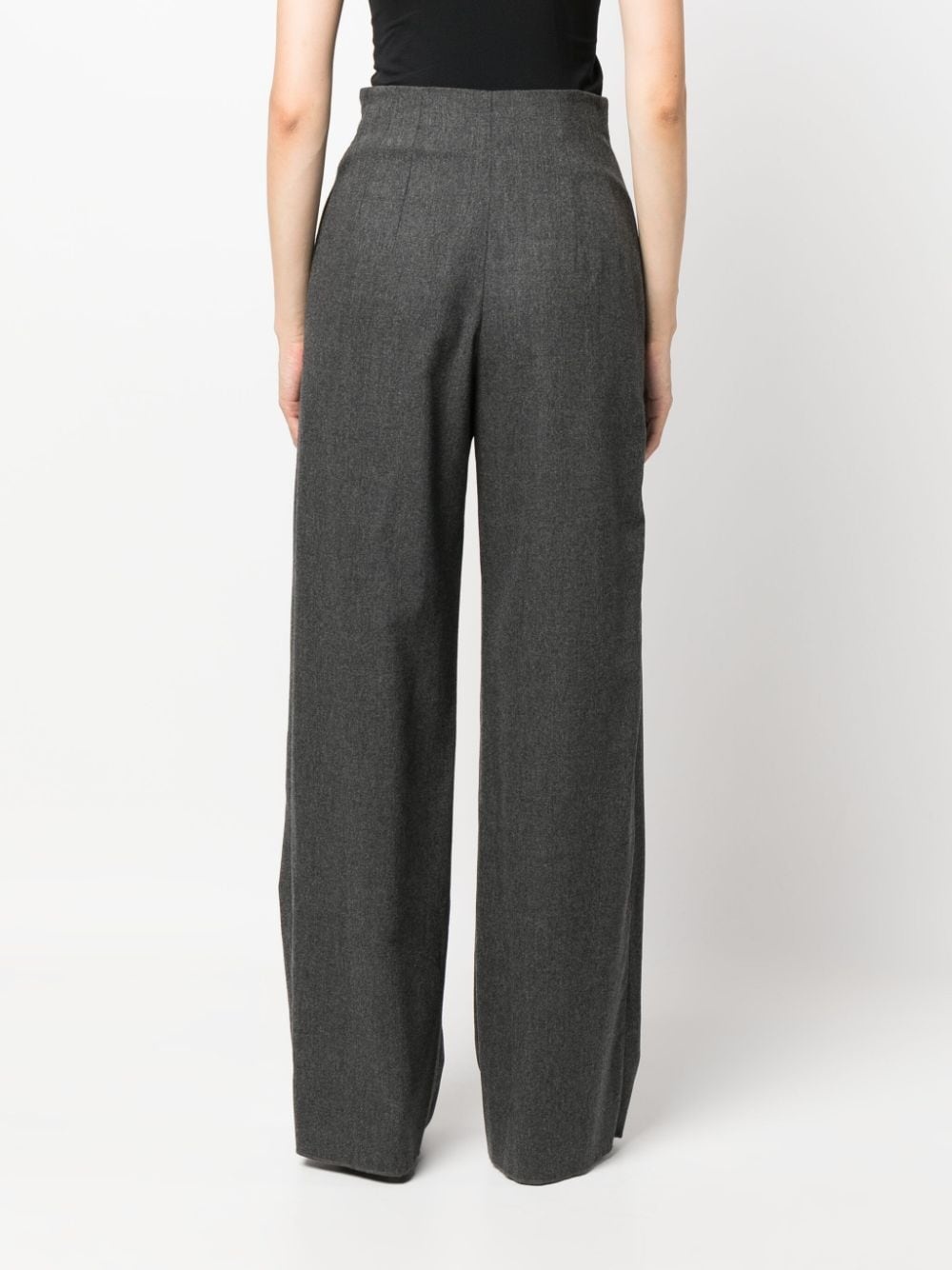 straight-leg high-waist trousers - 4