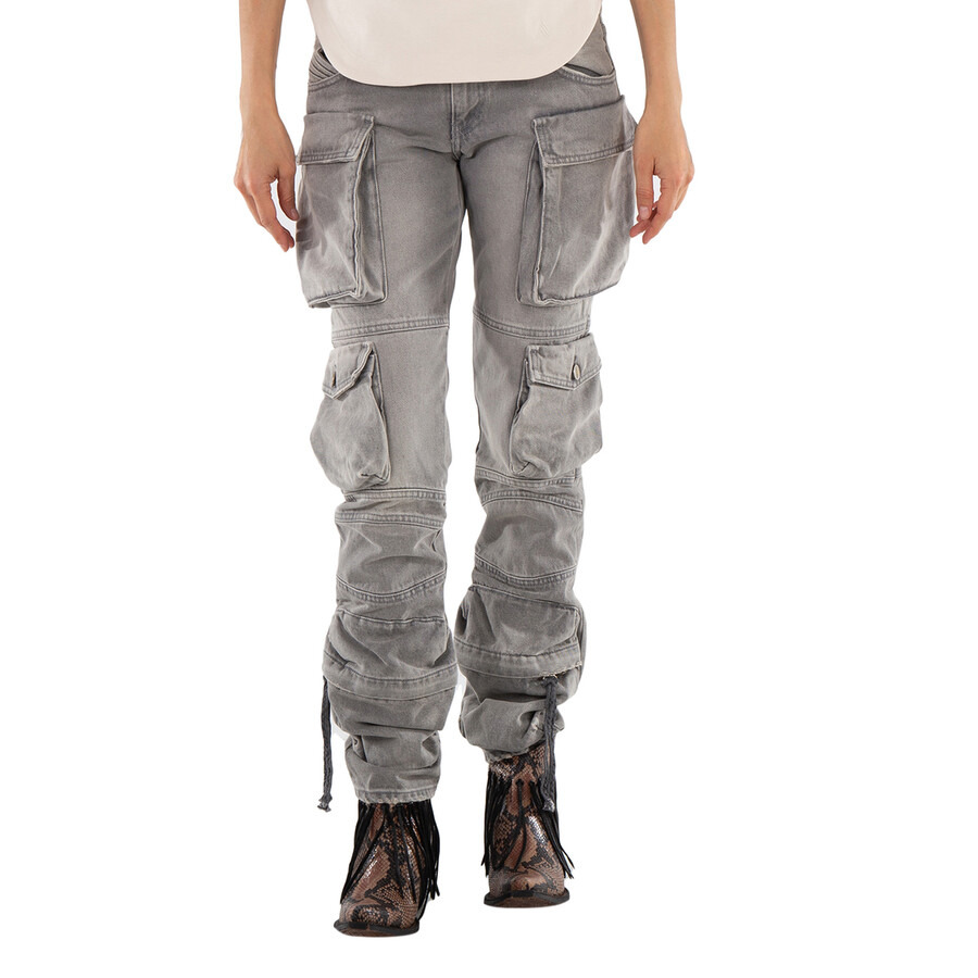 The Attico Ladies Grey Essie Long Pants - 3
