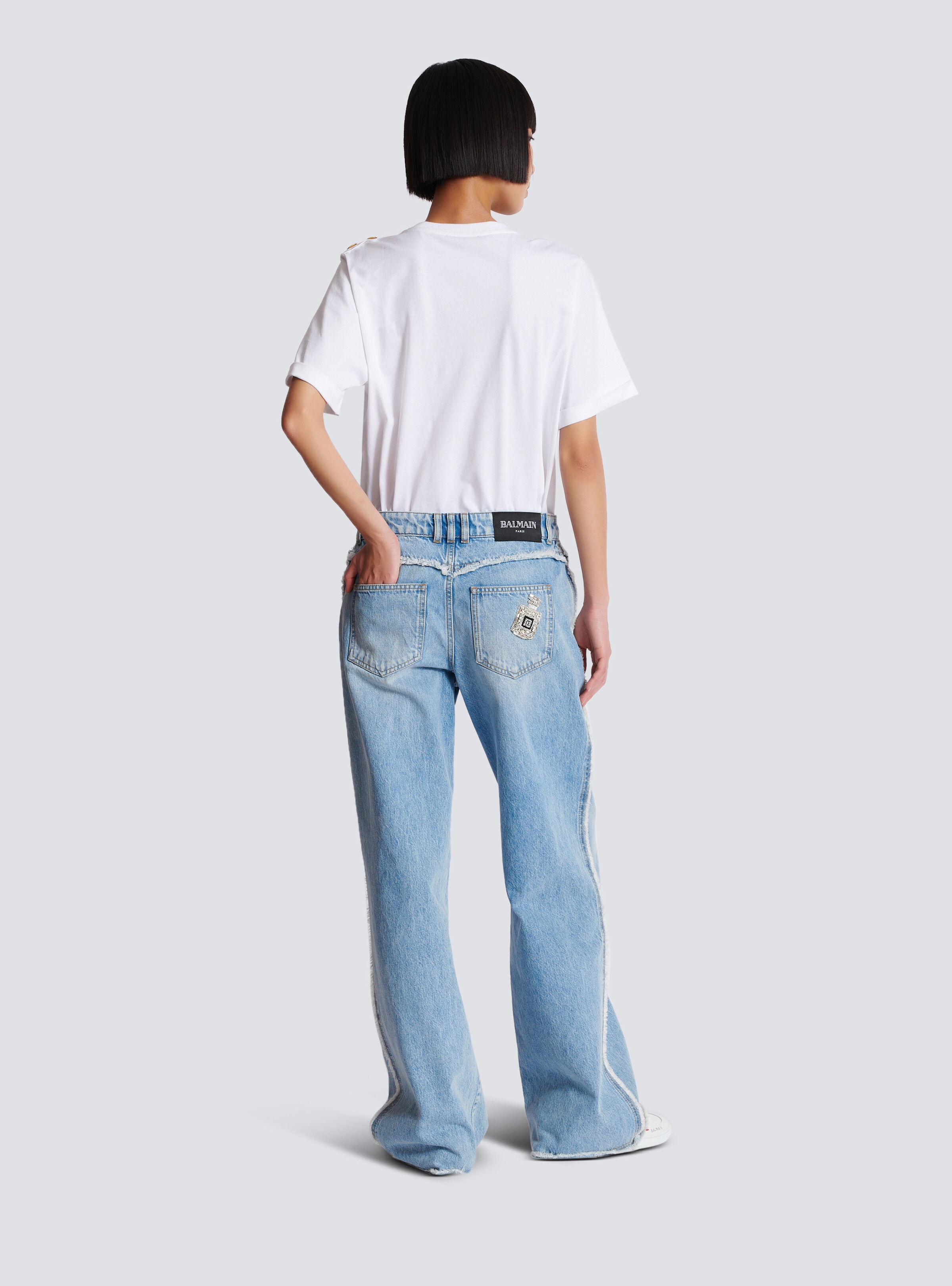 Straight-leg denim jeans - 4
