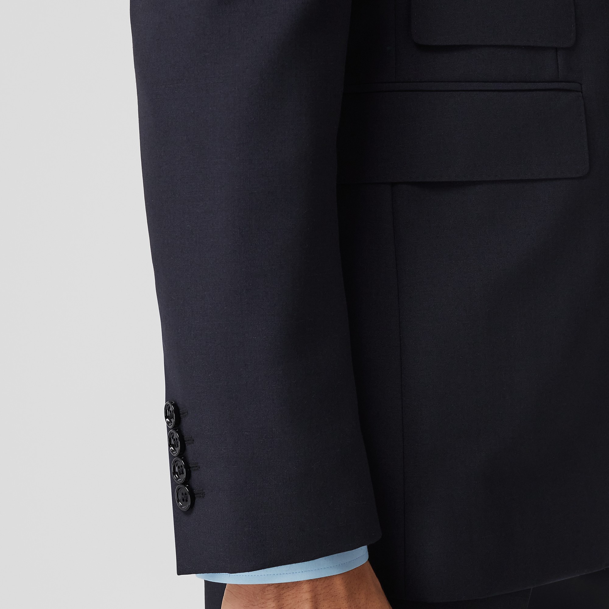 Classic Fit Wool Mohair Tailored Jacket - 6