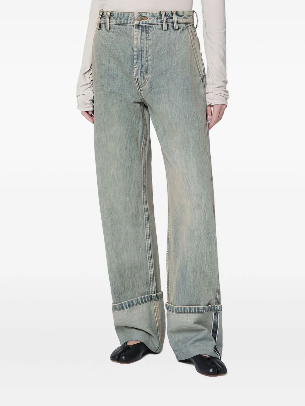 cuffed jeans - 1