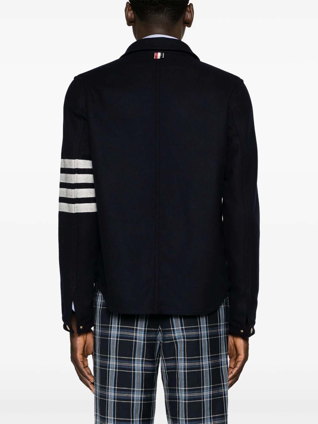 Thom Browne｜JUMPERS (WOOL CASHMERE 4-BAR UTILTY JACKET Wool Cashmere 4 Bar Utility Jacket | Thom Browne
