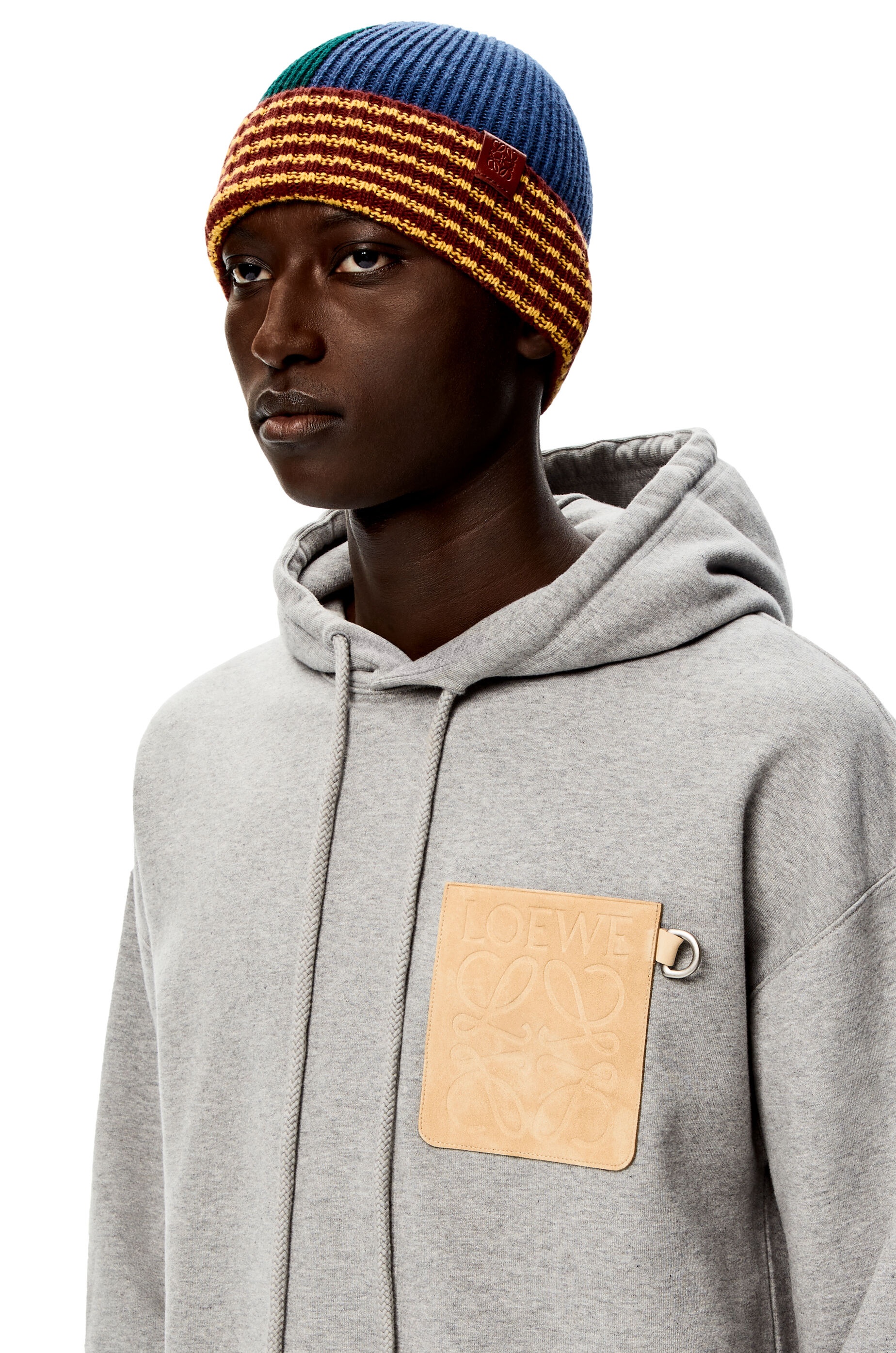 Stripe hat in wool - 2