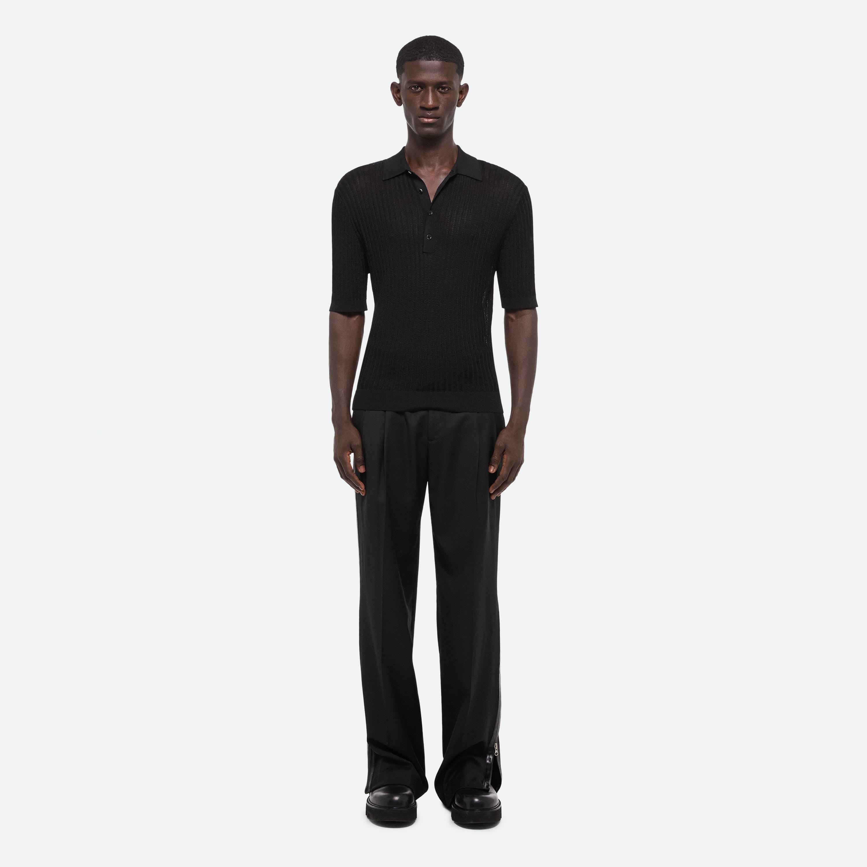 POINTELLE RIB POLO - 3