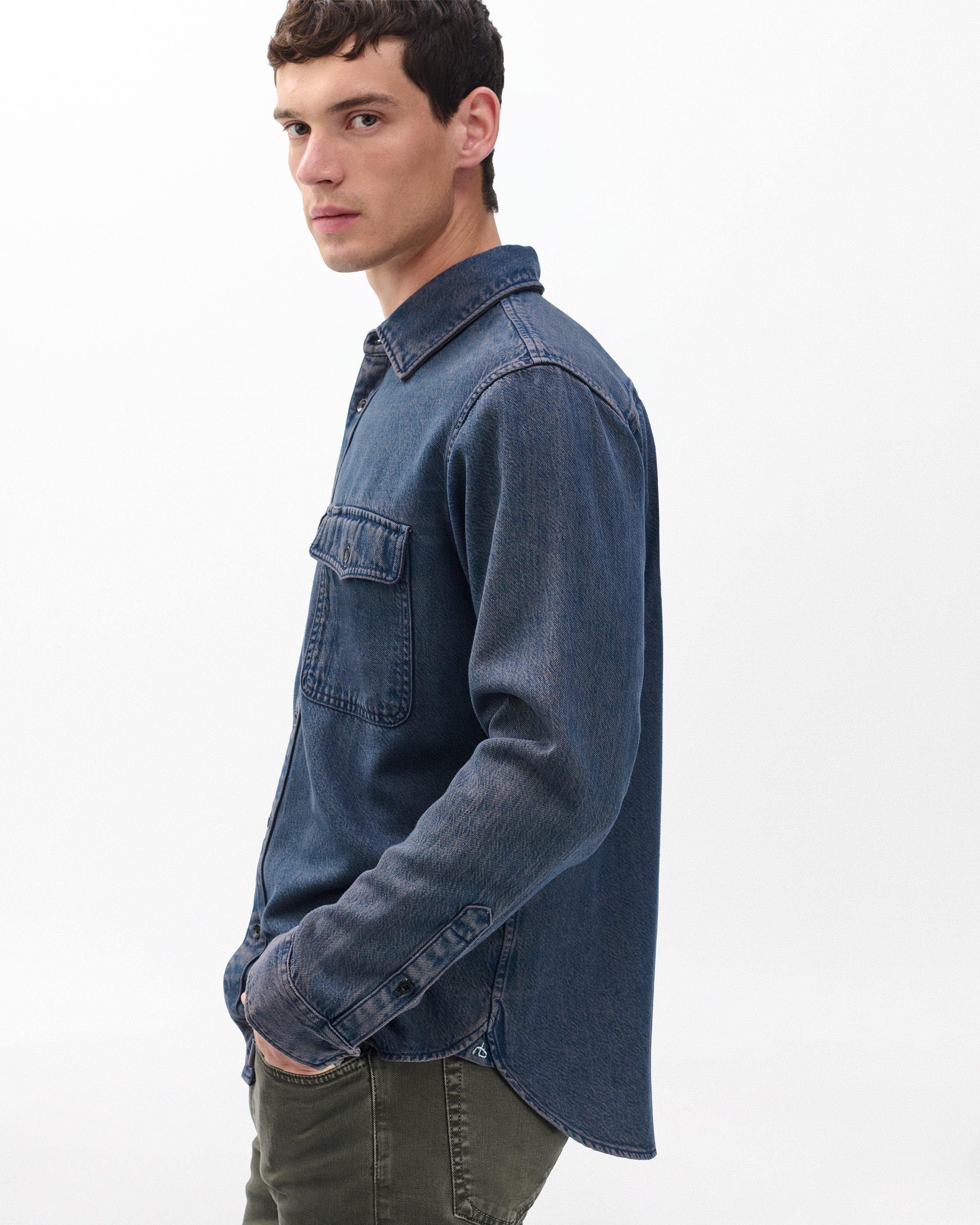 Jack Infuse Denim Shirt
Ultra Featherweight in Infuse Graphite Indigo - 5