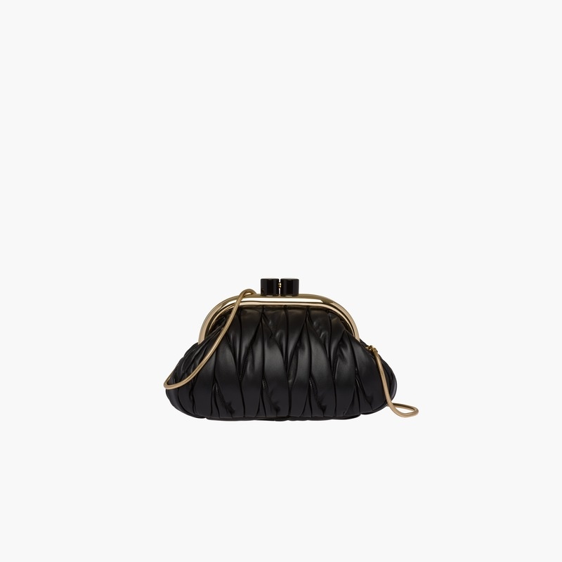 Miu Belle Nappa leather clutch - 2