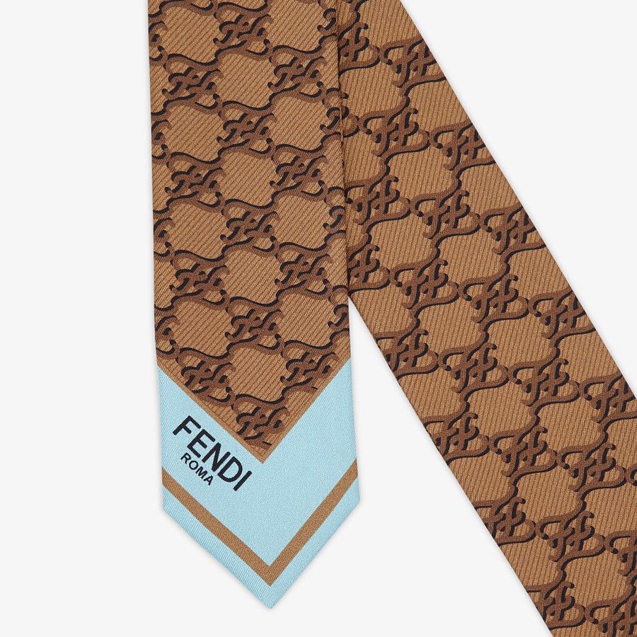 Brown silk bandeau - 2