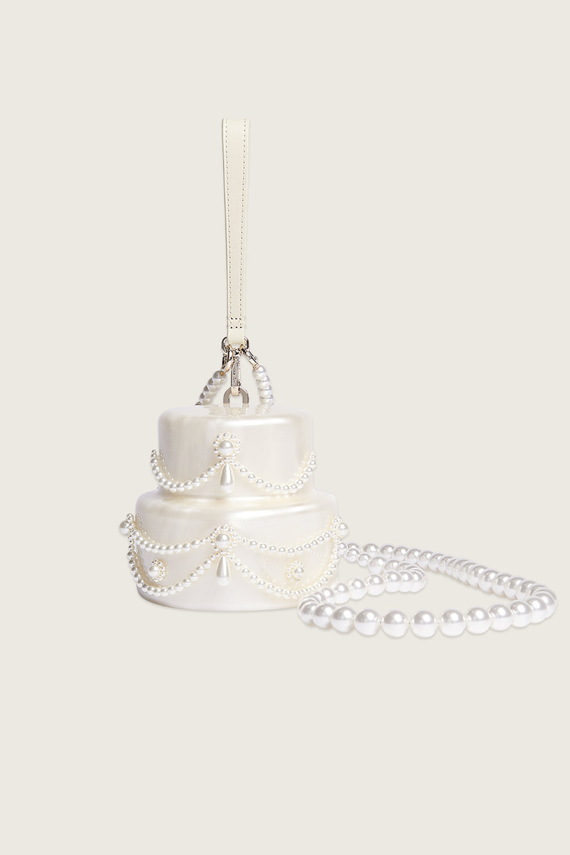 Embellished Pearl Cake Bag 1