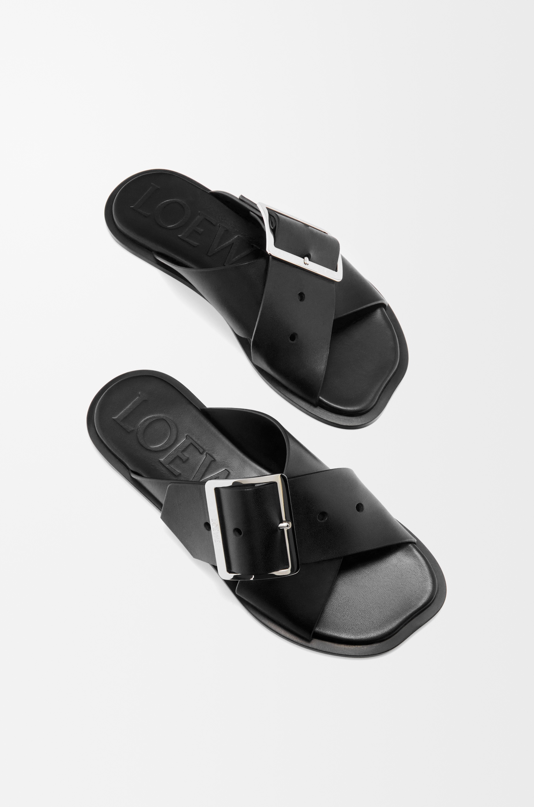 Petal Belt flat sandal in vegetable-tanned calfskin - 5
