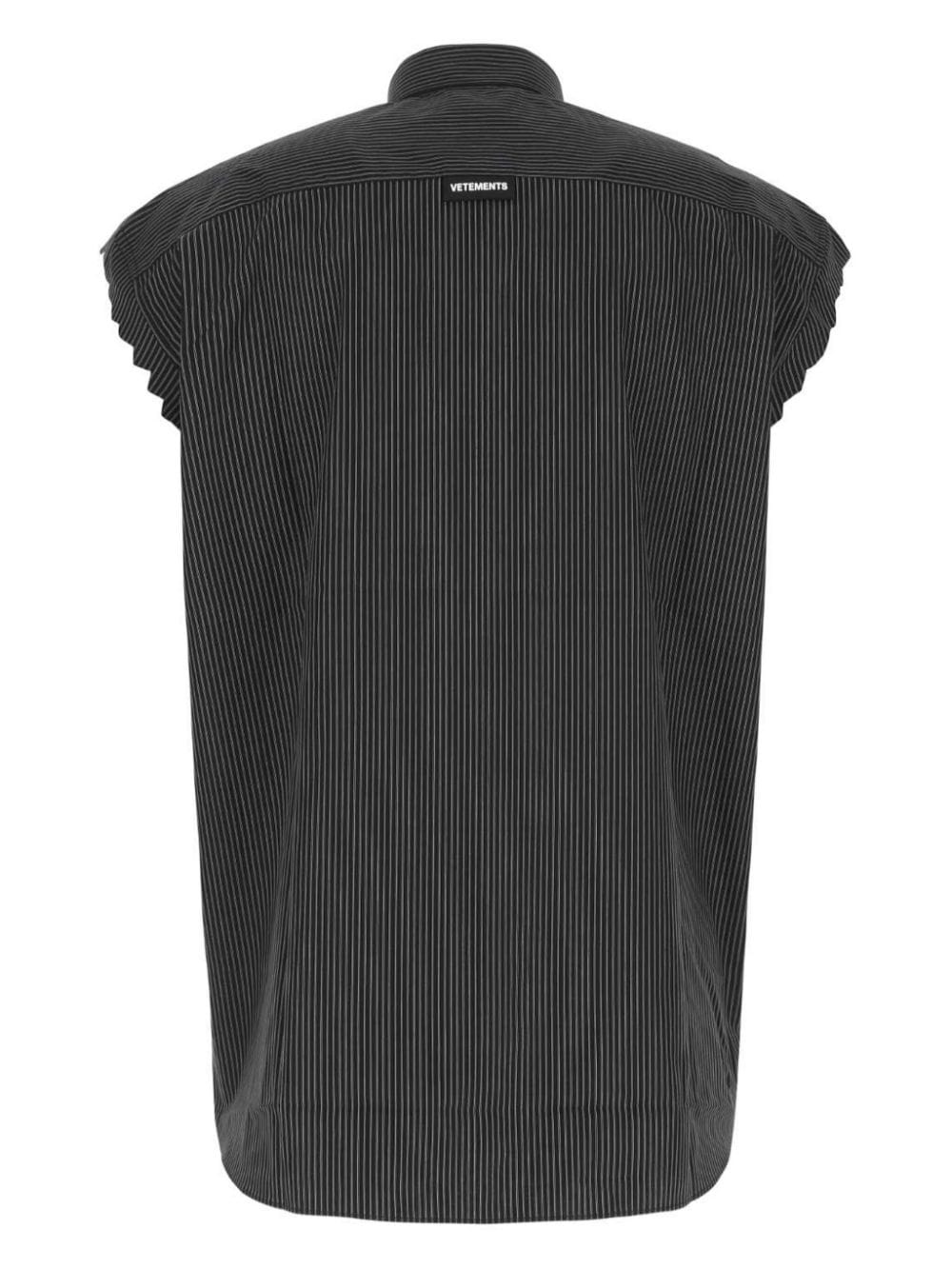 ribbed poplin shirt - 2