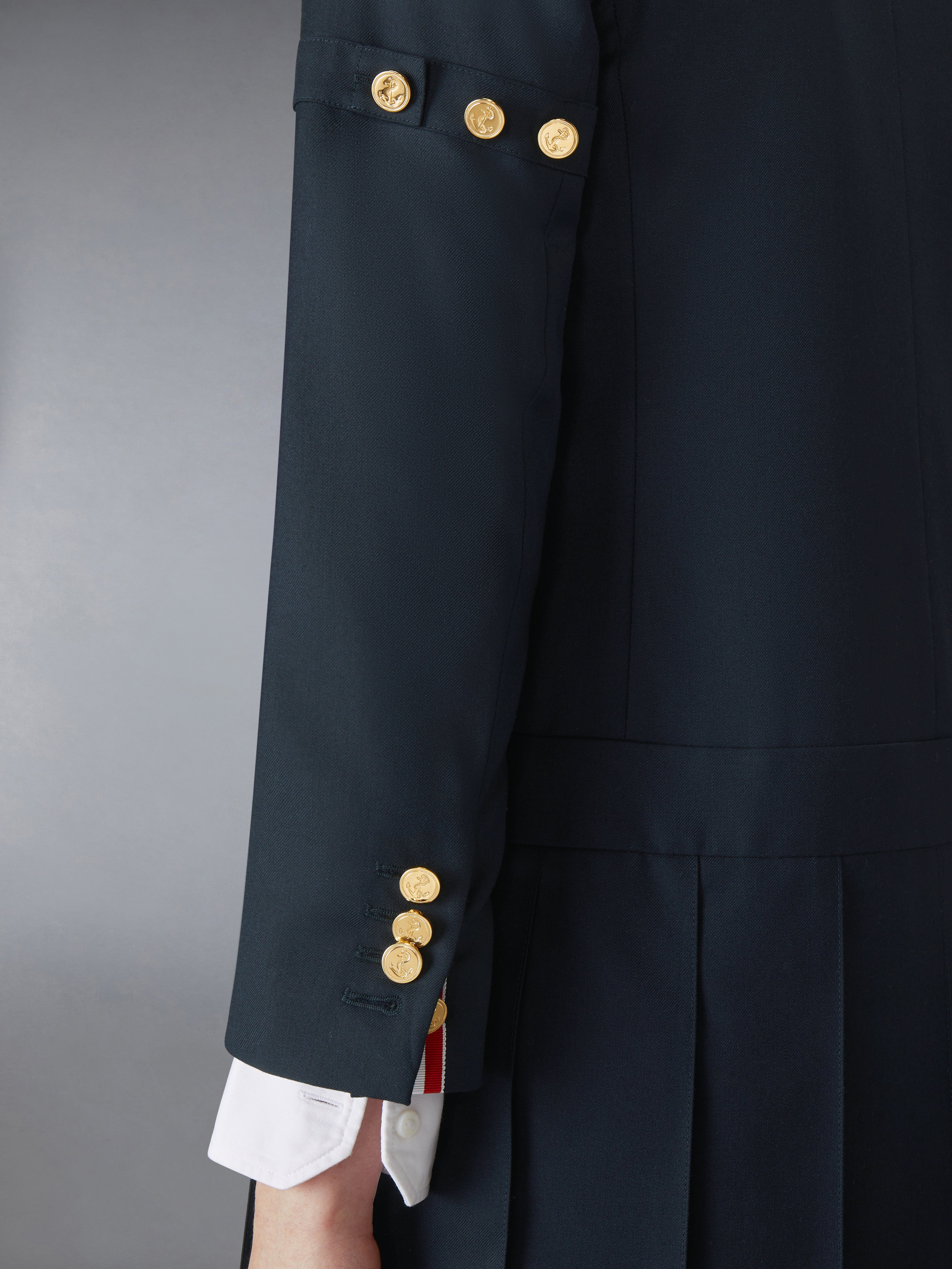 SUPER 120'S TWILL SPORTCOAT MINI DRESS - 7