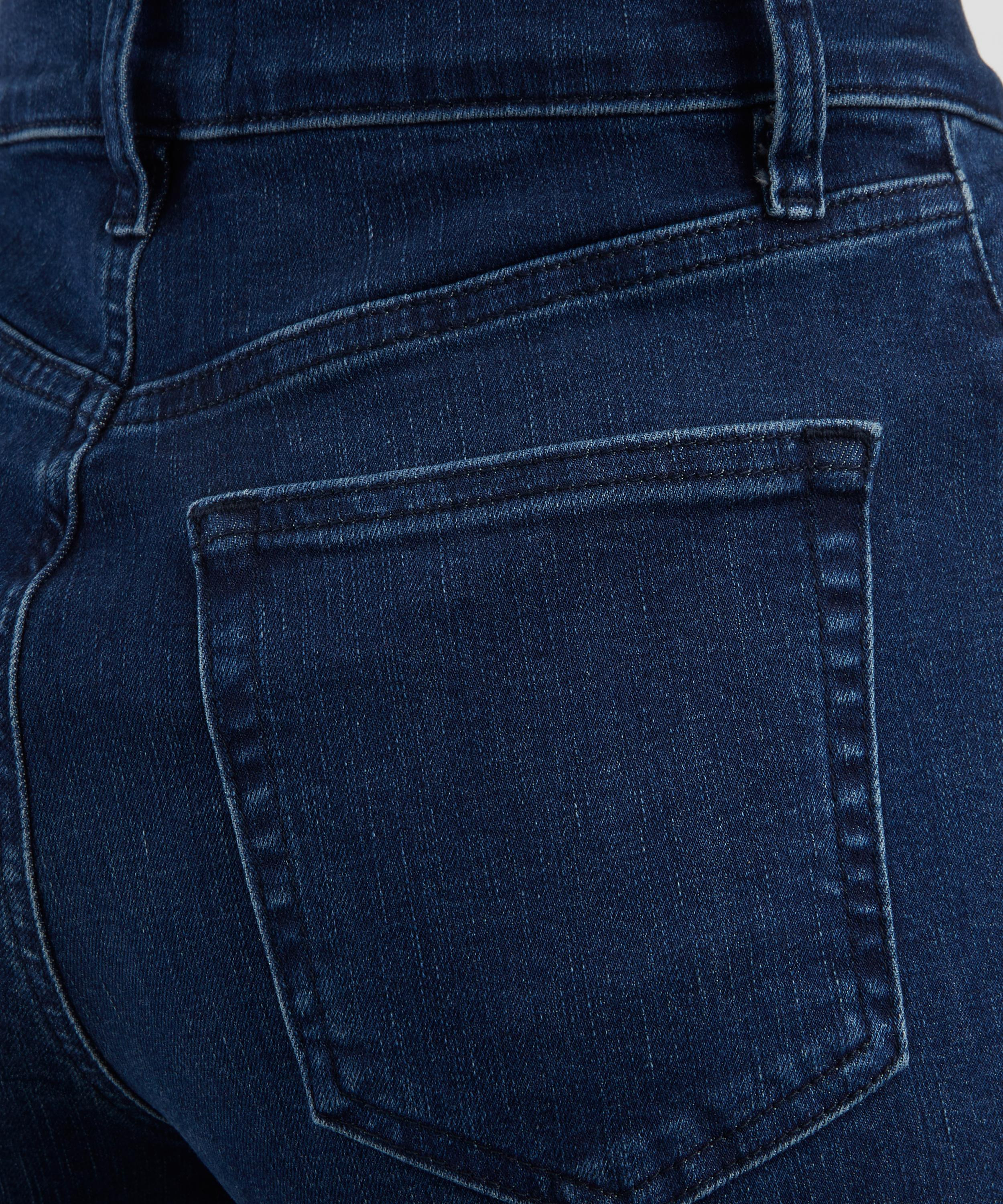 Le Slim Palazzo Jeans in Drizzle - 5