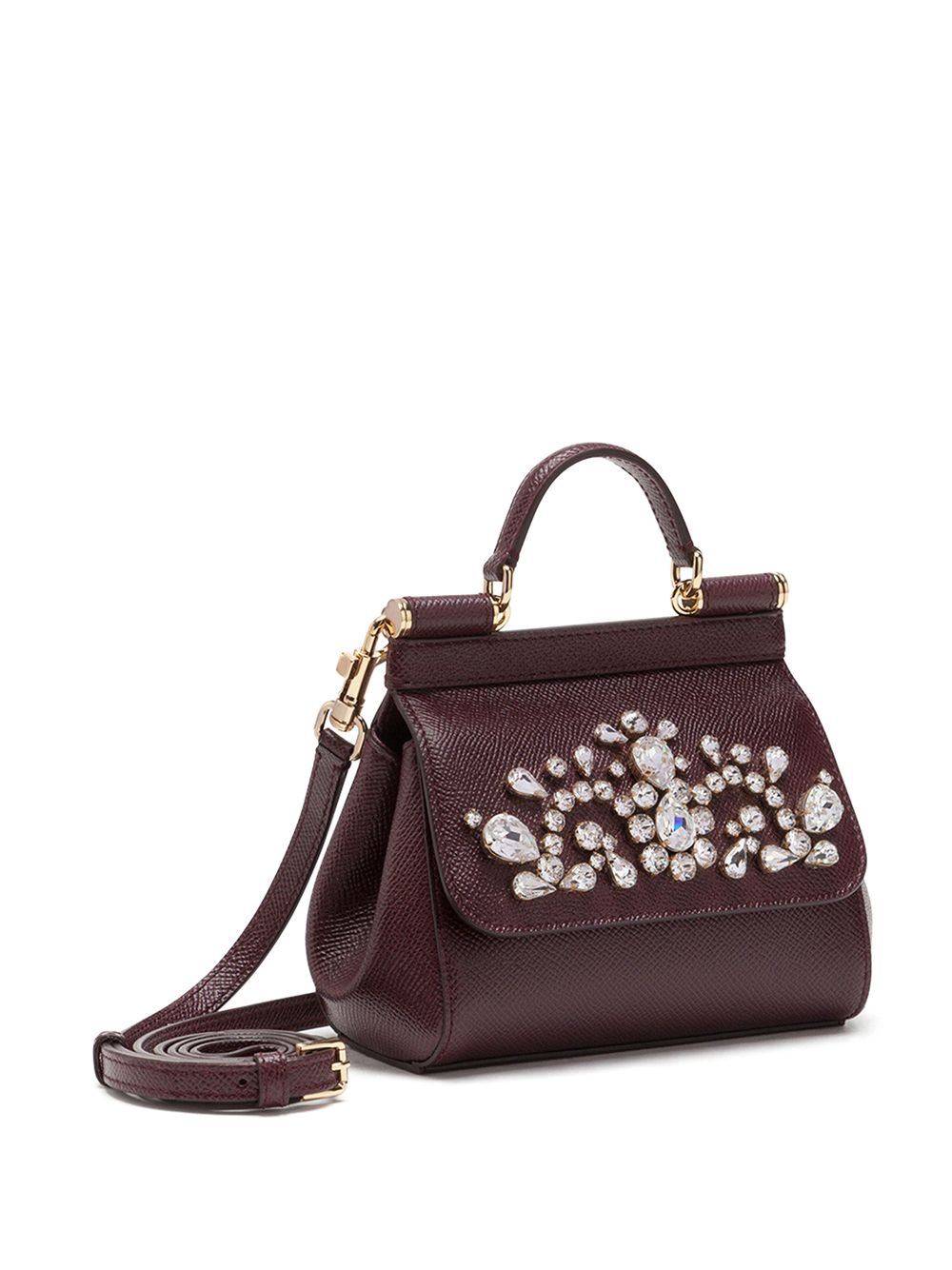 mini Sicily rhinestone-embellished bag - 3