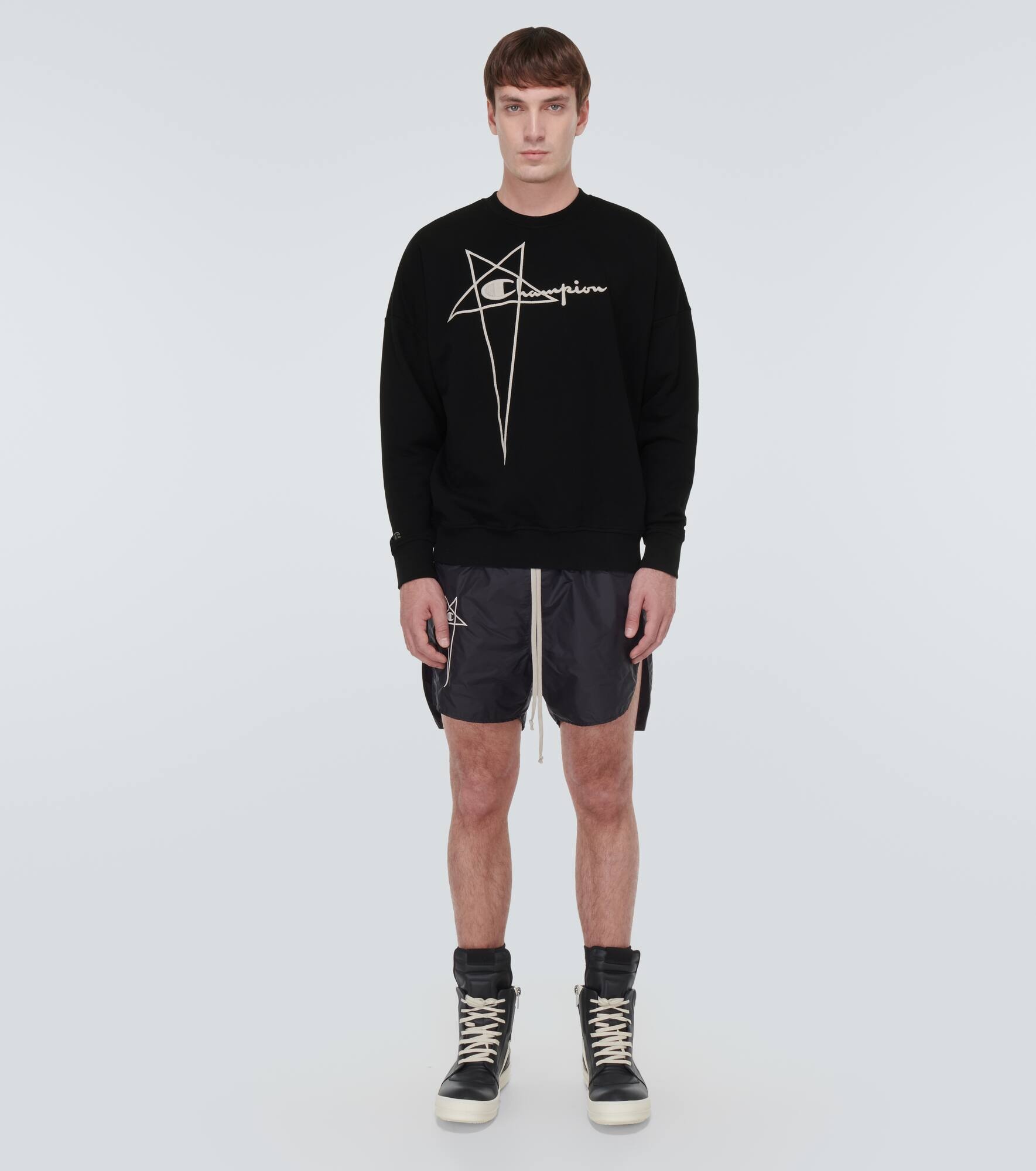 x Champion® embroidered cotton sweatshirt - 2
