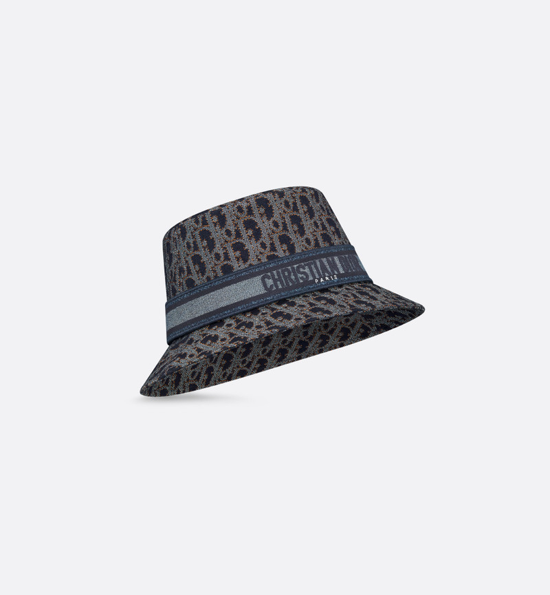 Dior Dior Oblique Denim D-Bobby Small-Brim Bucket Hat outlook